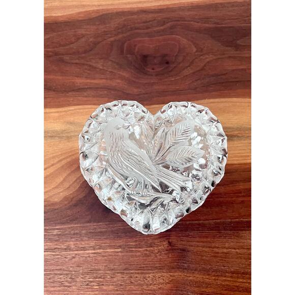 Hofbauer The Byrdes Collection Heart Box 1416 Leaded Crystal Trinket Box NIB - Picture 6 of 15